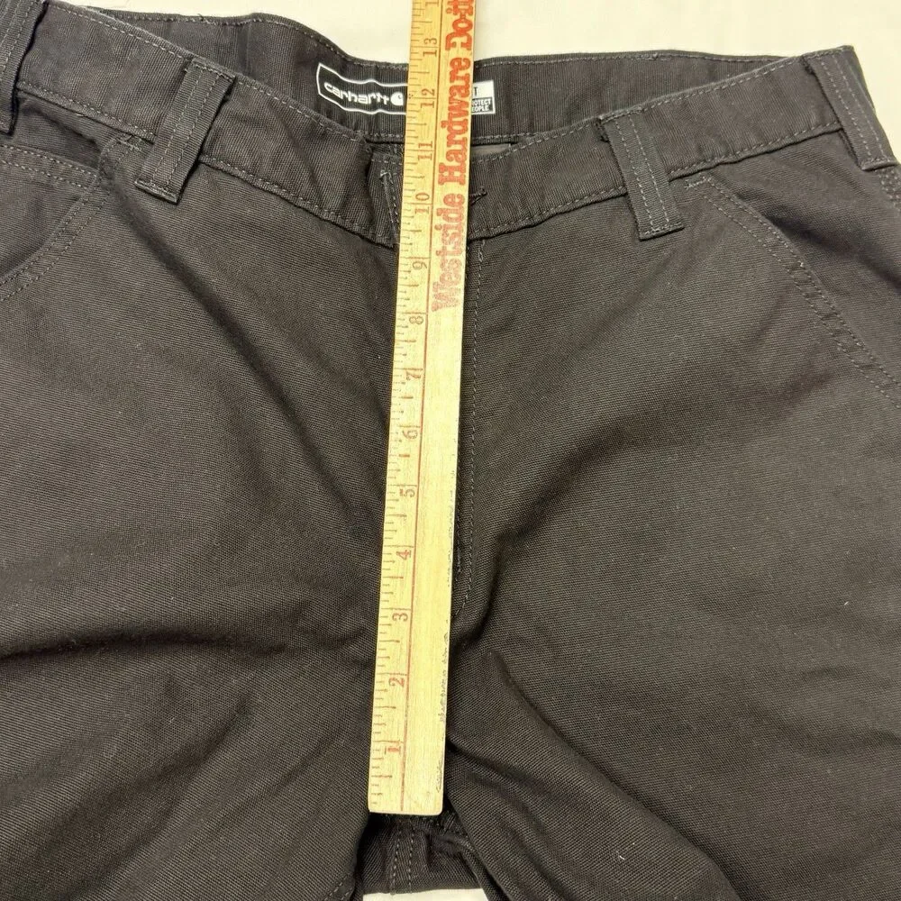 Men’s Carhartt BN2291 Black Jeans 33X31 100% Cotton Made In USA Straight Leg